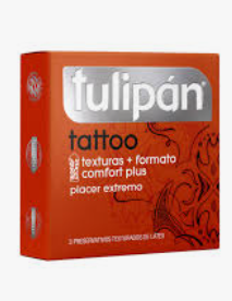 TULIPAN TATTOO NARANJA PRESERVATIVO